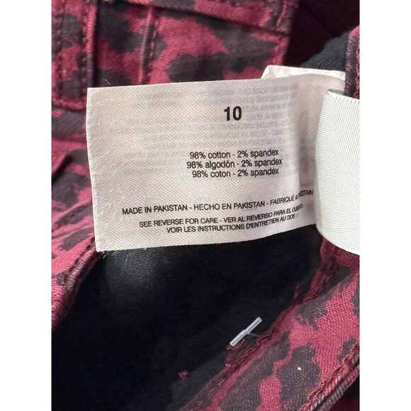 Social Standard by Sanctuary Leopard Mid Rise Ankle Skinny Jeans Size 10 - Picture 5 of 10